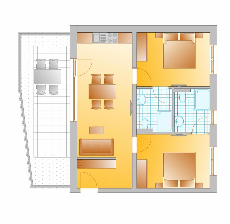 Appartement Hammerrain Флахау Екстер'єр фото