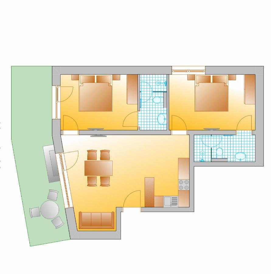 Appartement Hammerrain Флахау Екстер'єр фото